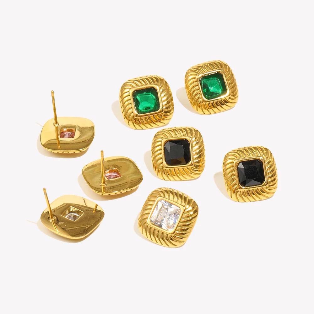 Stud Earrings — Waterproof