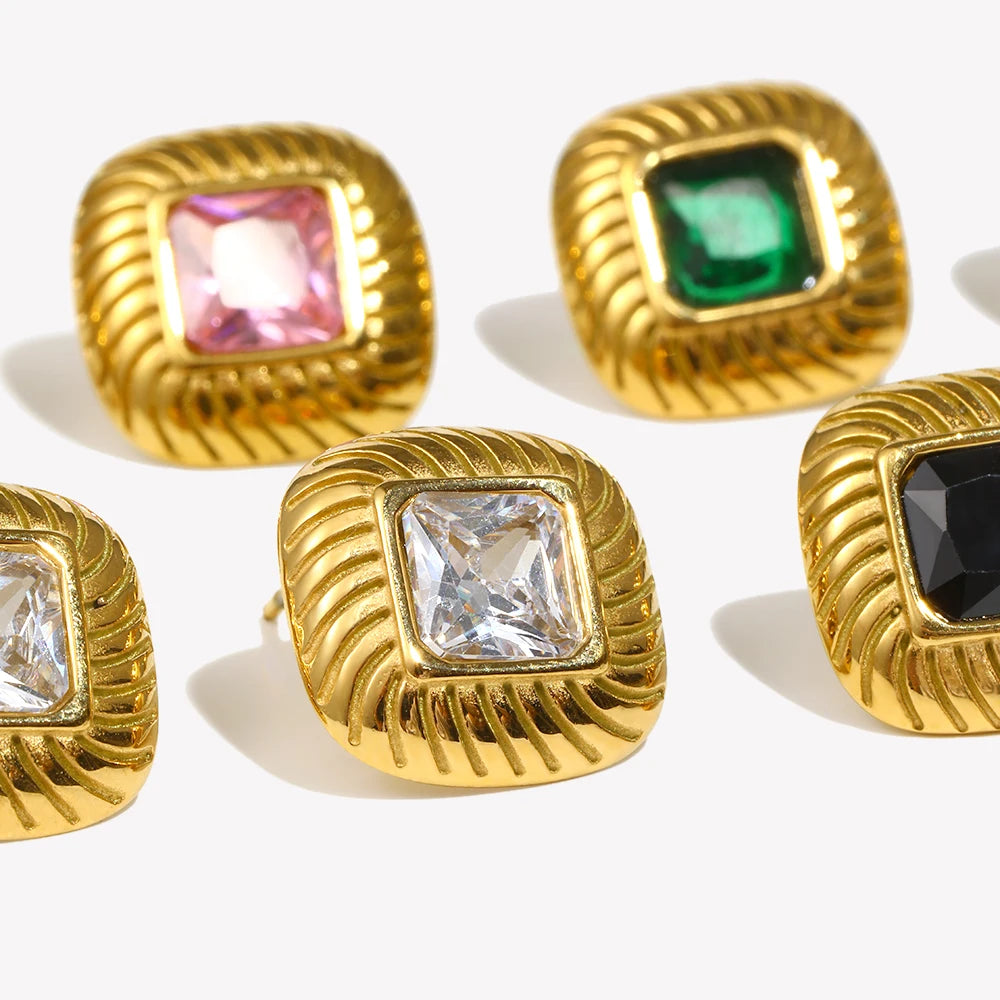 Stud Earrings — Waterproof