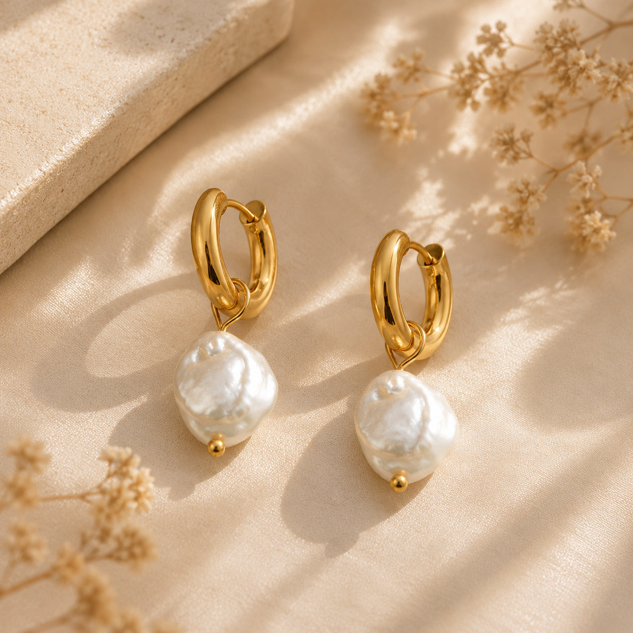 Freshwater Pearl Earrings  — Waterproof