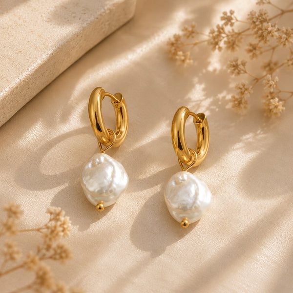 Freshwater Pearl Earrings  — Waterproof