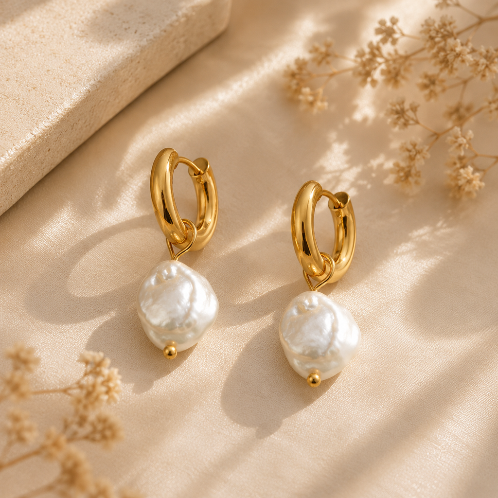 Freshwater Pearl Earrings  — Waterproof