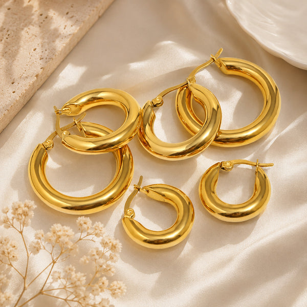 Golden Hoops  — Waterproof