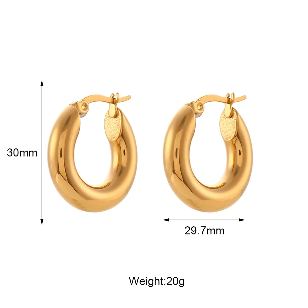 Golden Hoops  — Waterproof