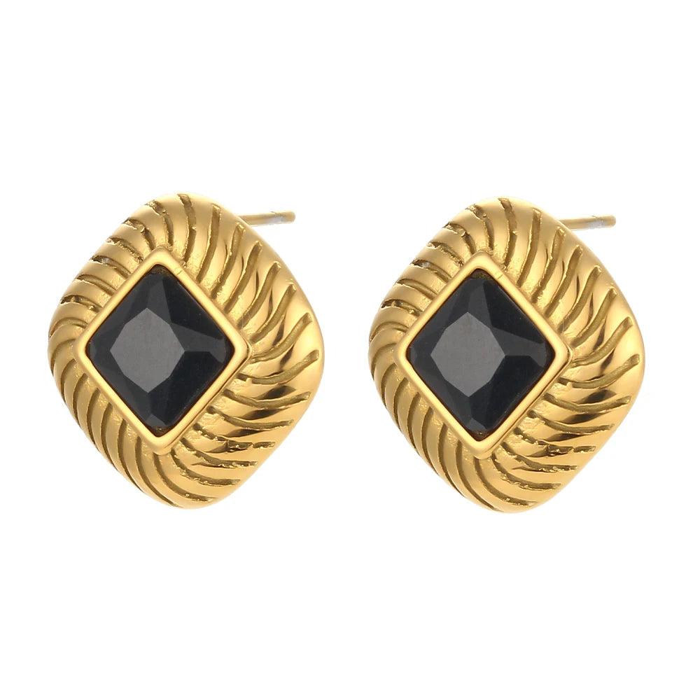 Stud Earrings — Waterproof
