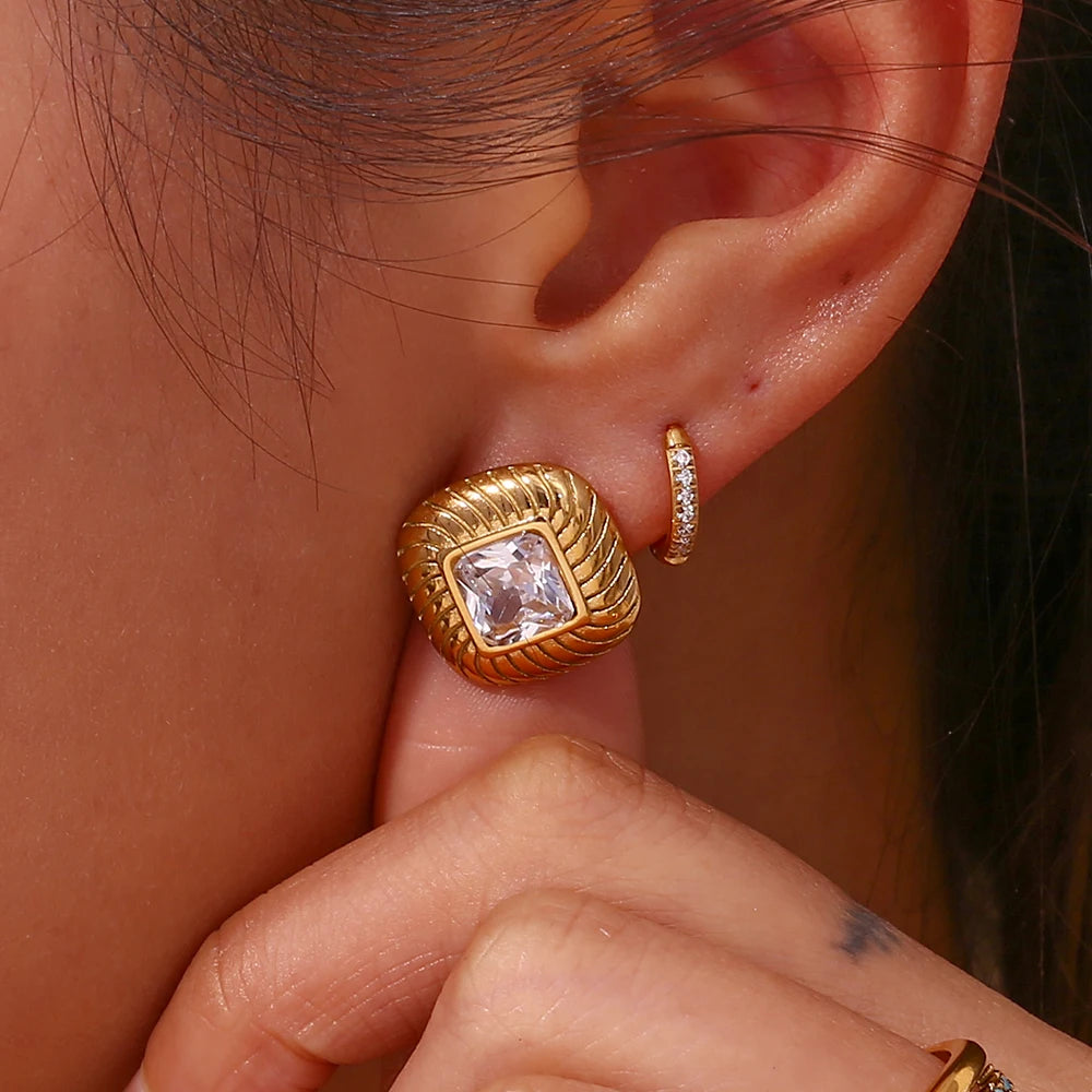 Stud Earrings — Waterproof
