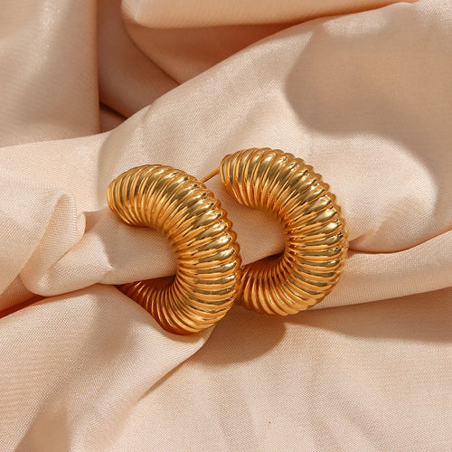 Bold Hoop Earrings — Waterproof