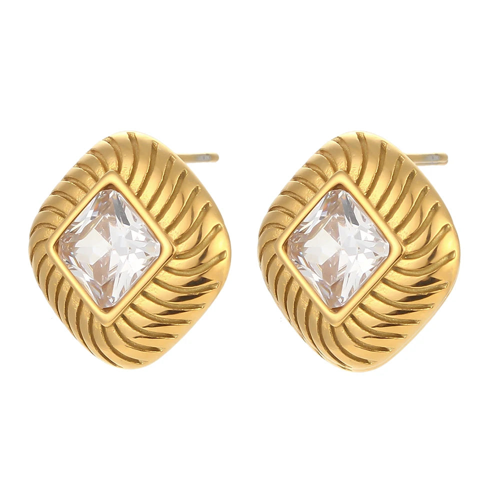 Stud Earrings — Waterproof