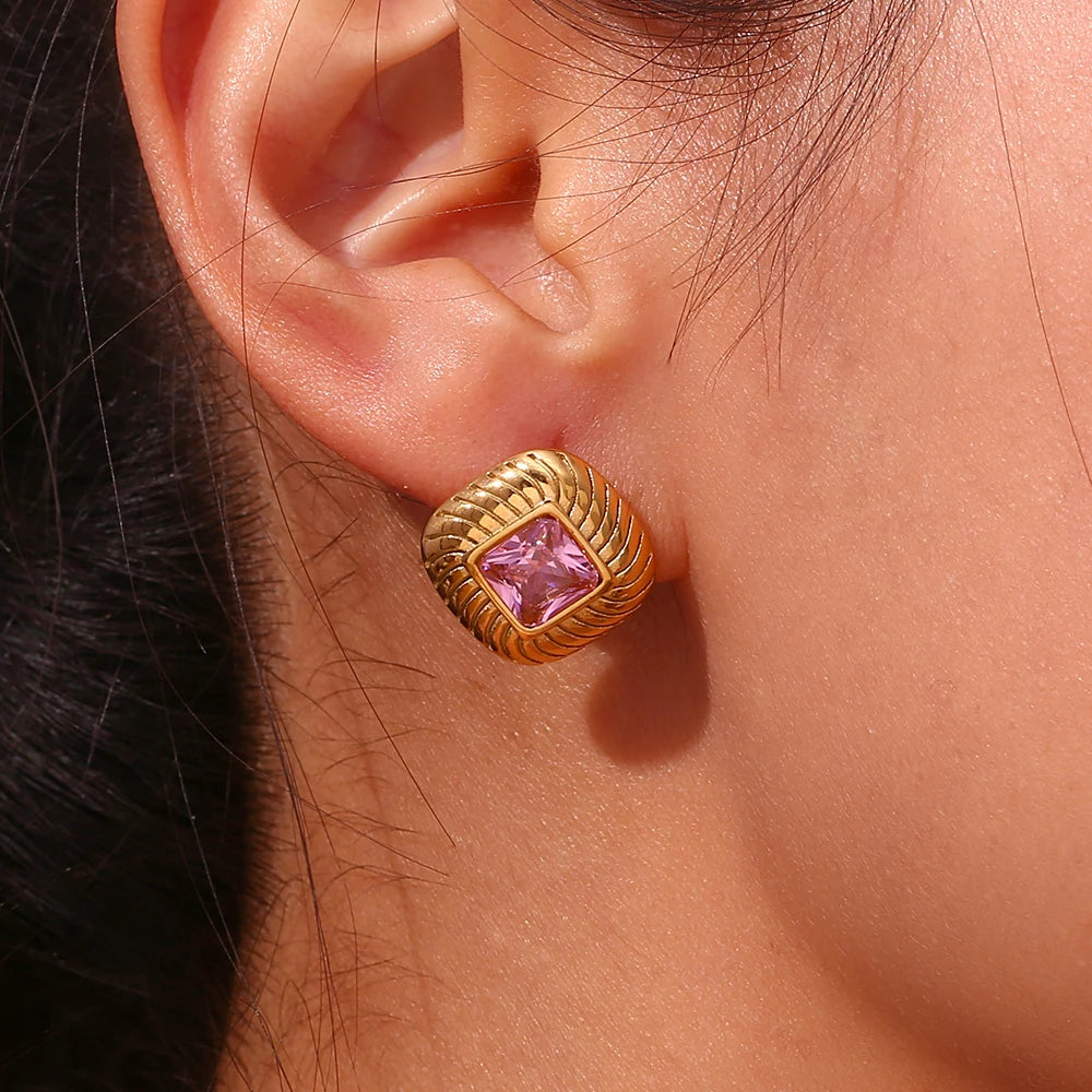 Stud Earrings — Waterproof