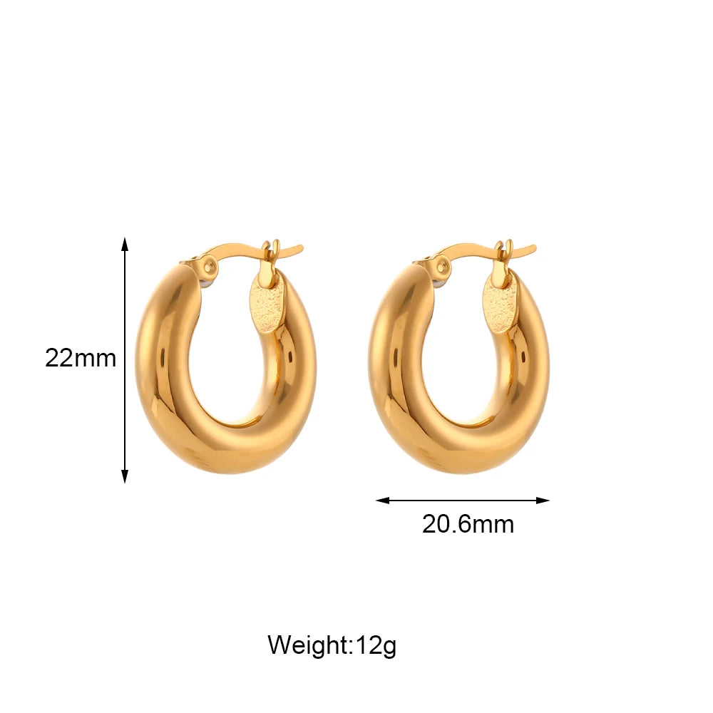 Golden Hoops  — Waterproof