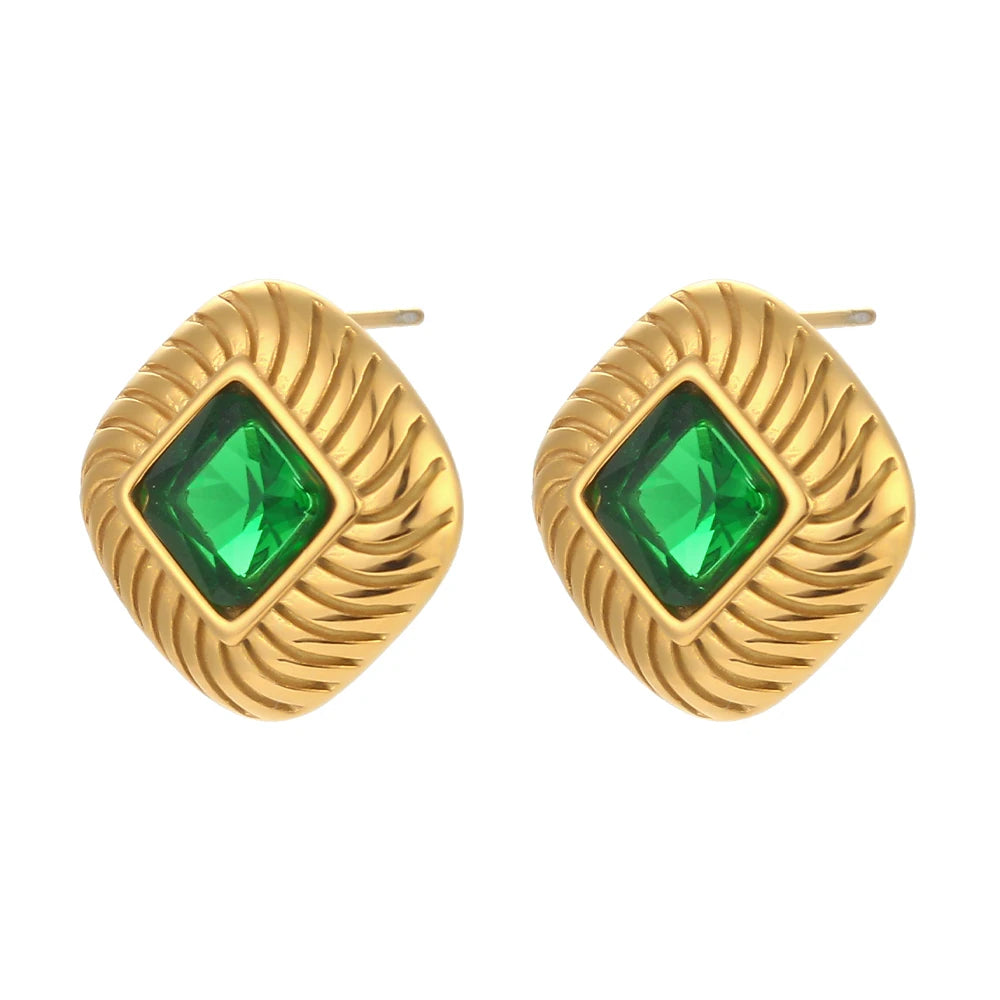 Stud Earrings — Waterproof