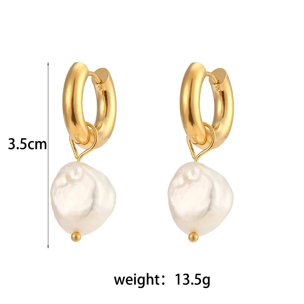 Freshwater Pearl Earrings  — Waterproof