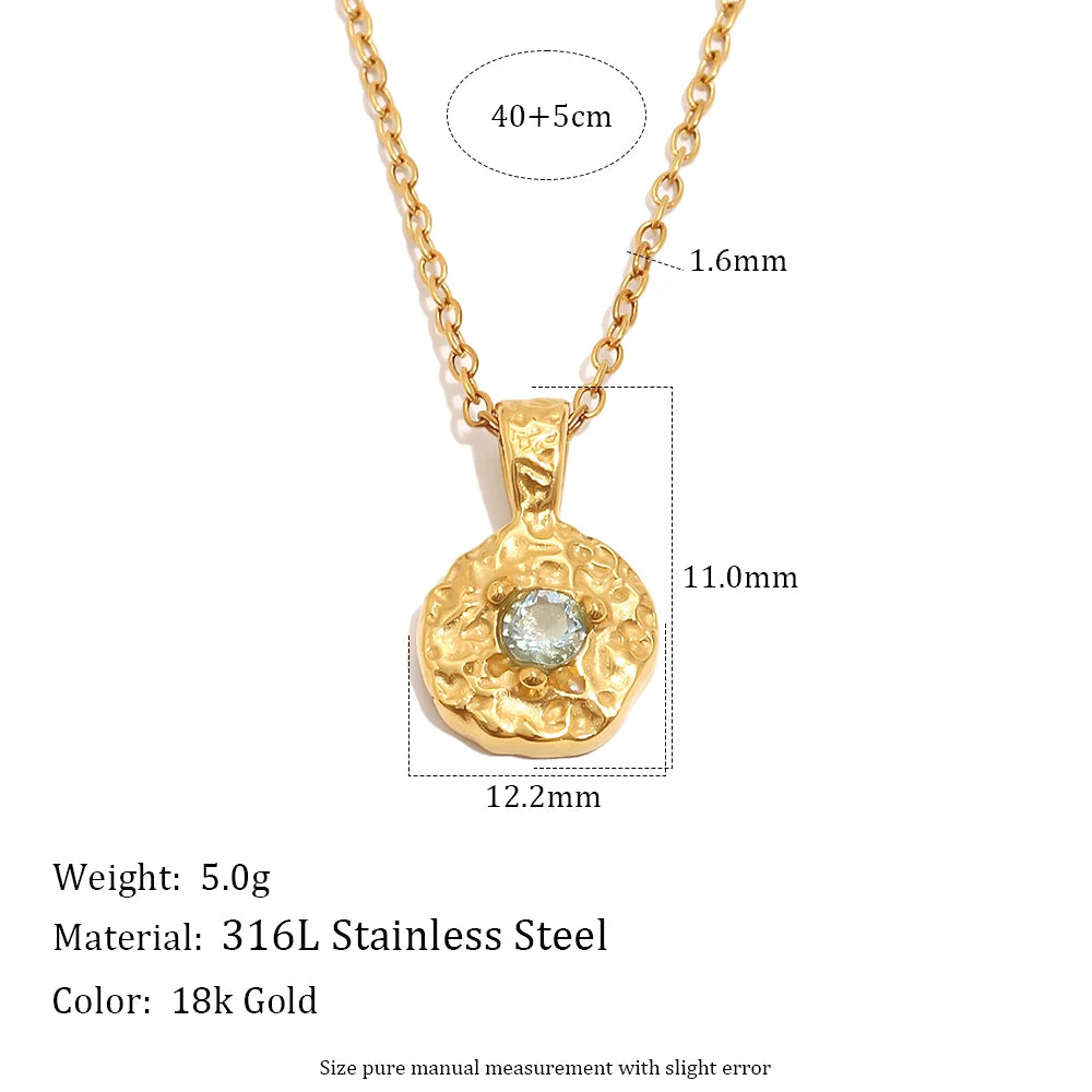 Birth Stone Necklace  — Waterproof