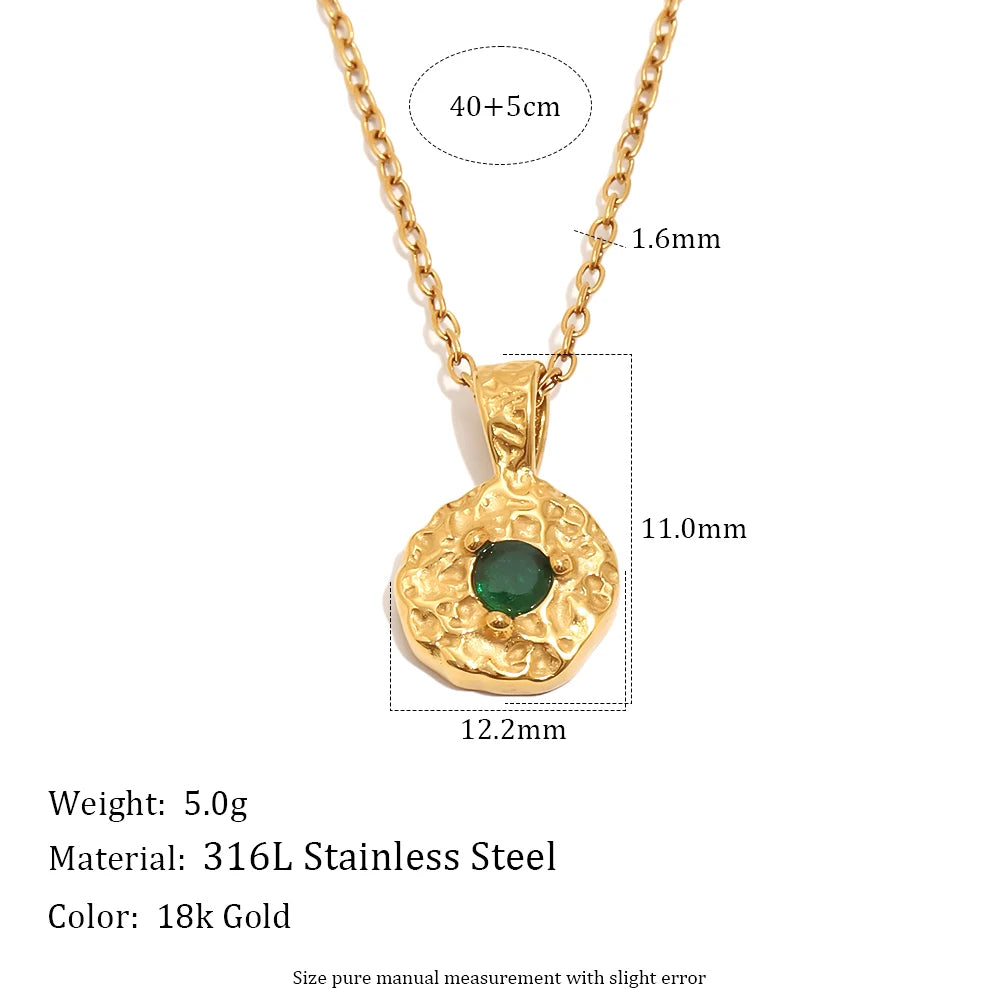 Birth Stone Necklace  — Waterproof