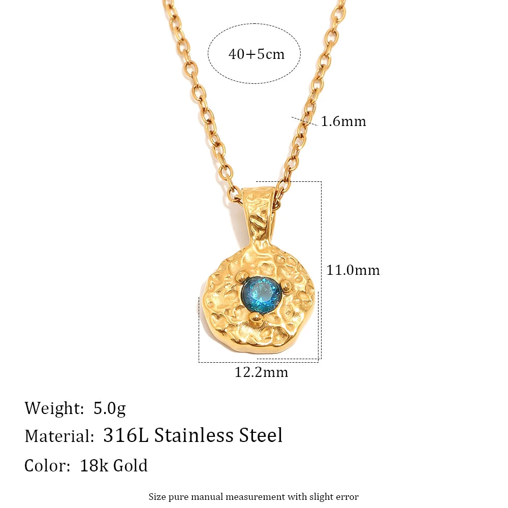 Birth Stone Necklace  — Waterproof