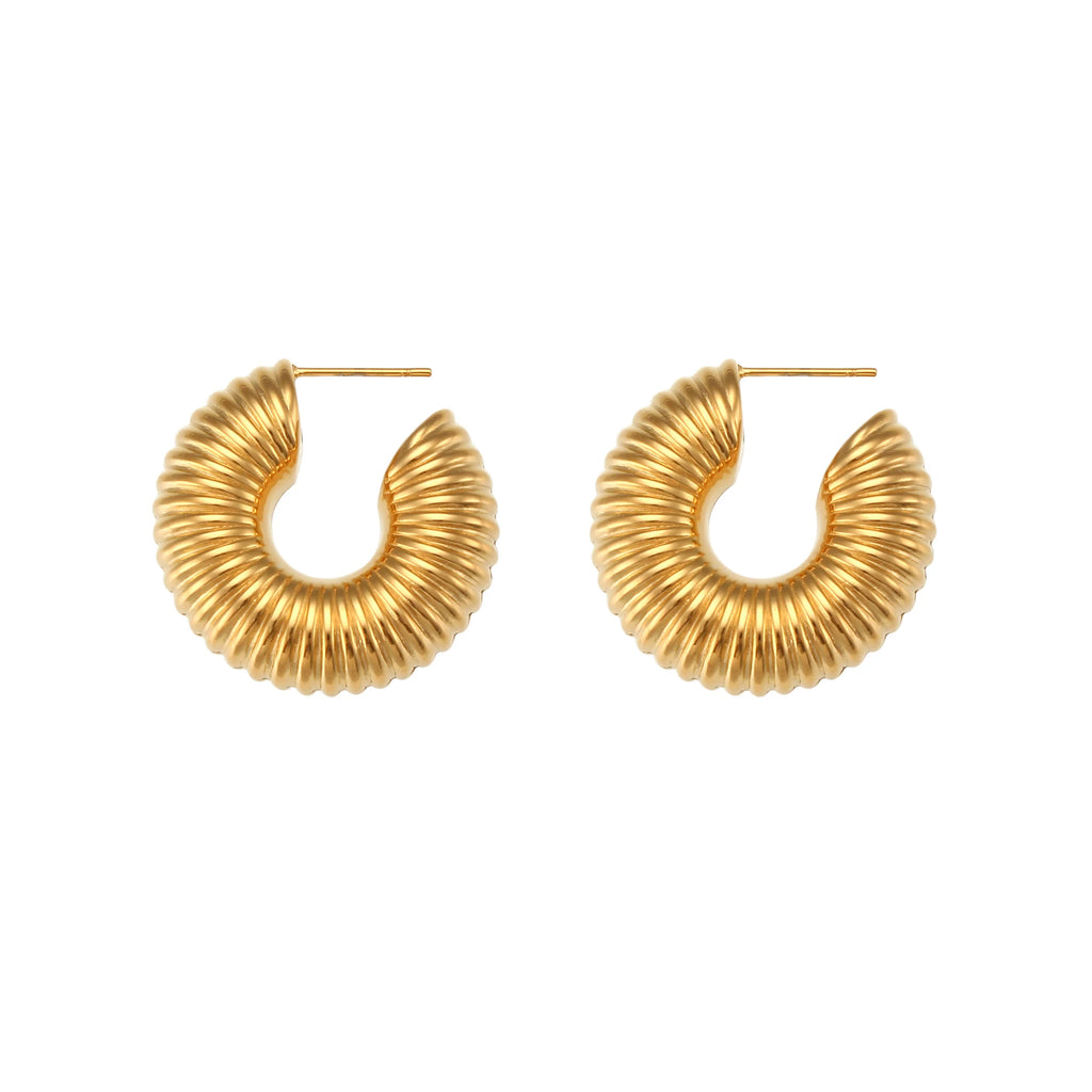 Bold Hoop Earrings — Waterproof