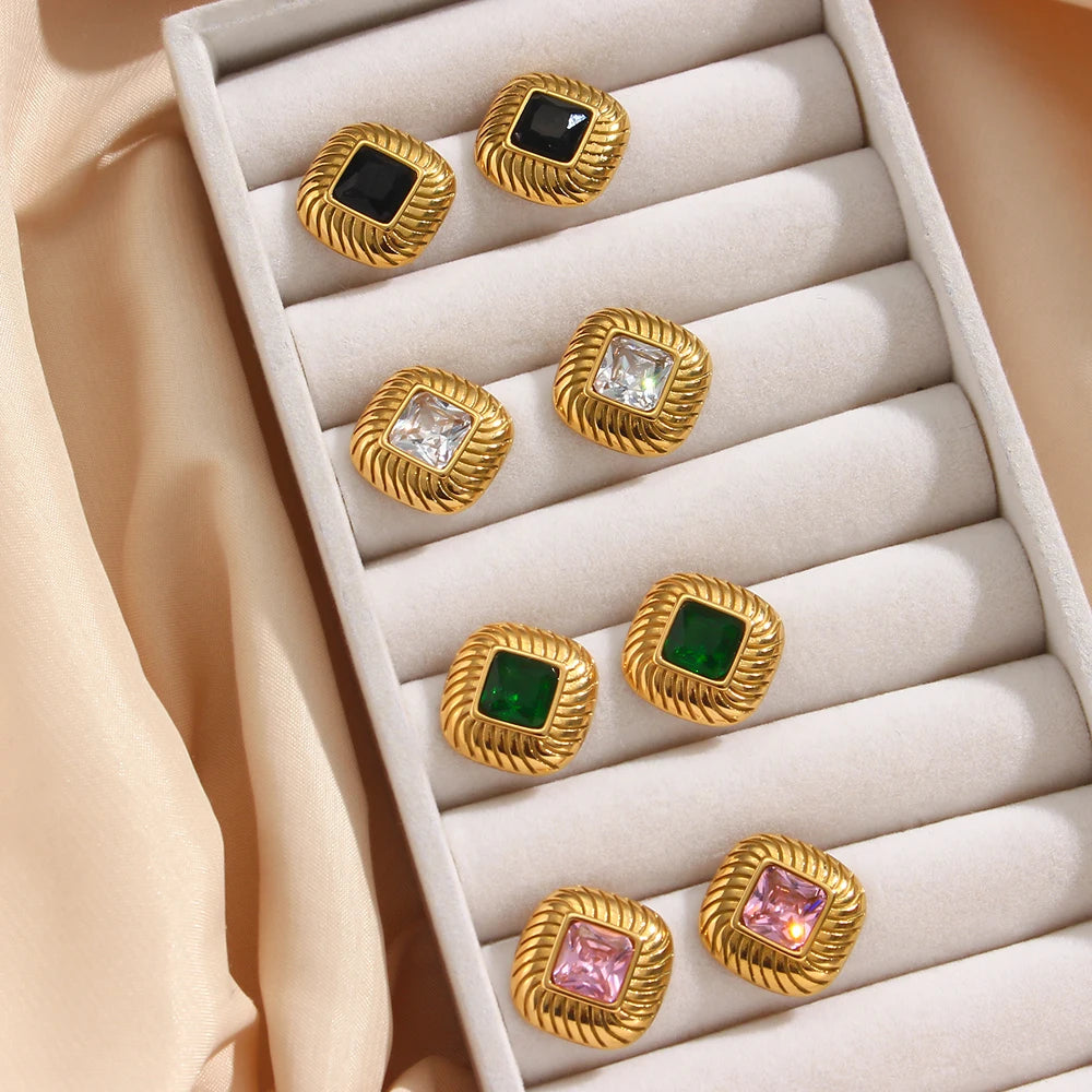 Stud Earrings — Waterproof