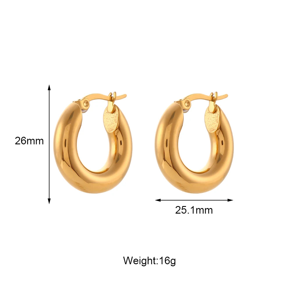 Golden Hoops  — Waterproof